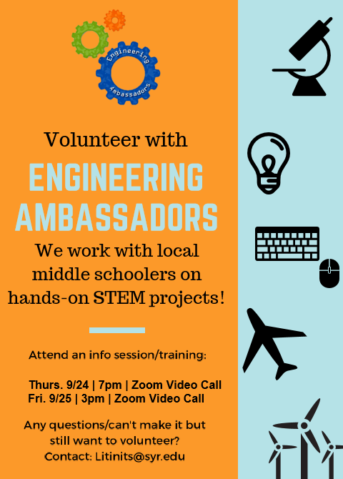 Engineering Ambassadors Flyer 2020 Fall