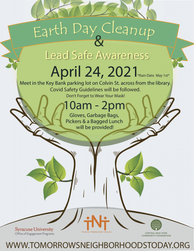 Earth Day Cleanup title and logo