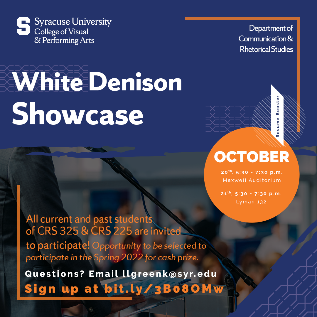 White Denison Showcase poster