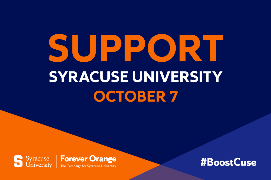 Support Syracuse University during Boost the Cuse