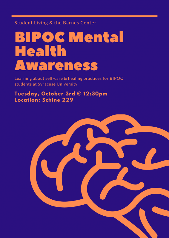 Flyer for BIPOC Mental Health Awareness event