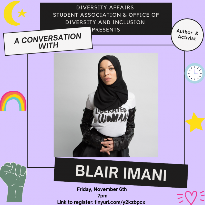 Activist Blair Imani will speak to campus 