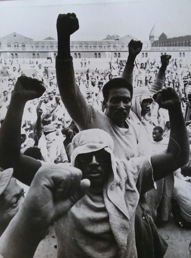 Bob Schultz, Clenched Fists at Attica State Prison, September 10, 1971