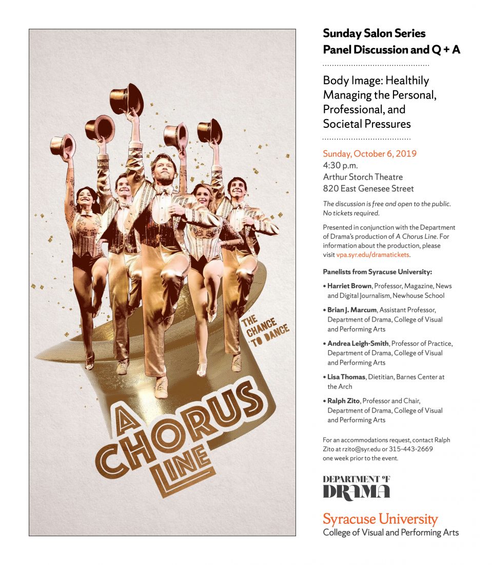A Chorus Line panel flyer.