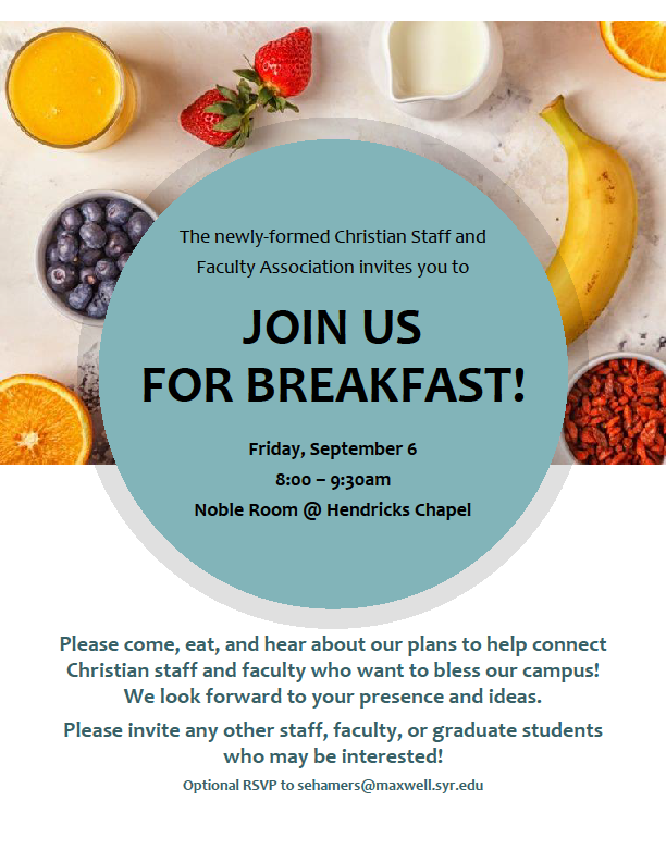 Join us for breakfast!