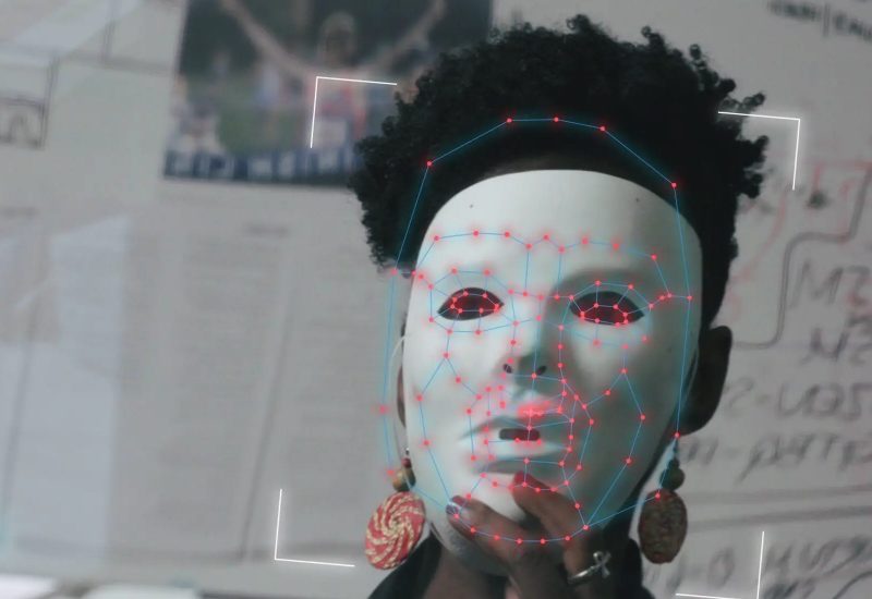 face-recognition algorithm still shot from the documentary film 