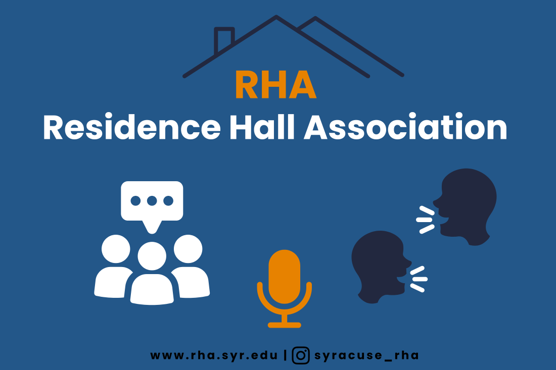 Residence Hall Association Instagram- @syracuse_rha and Website- www.rha.syr.edu