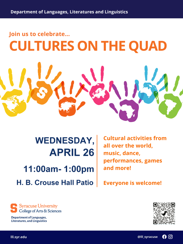 poster for cultures on the quad