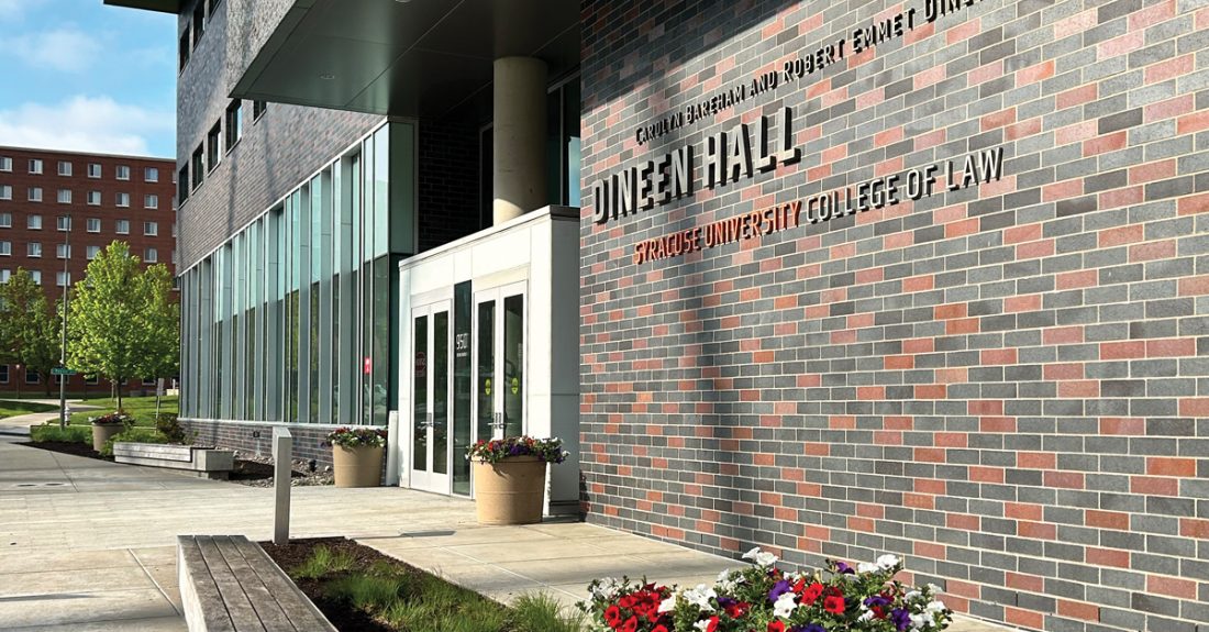 Exterior of Dineen Hall.