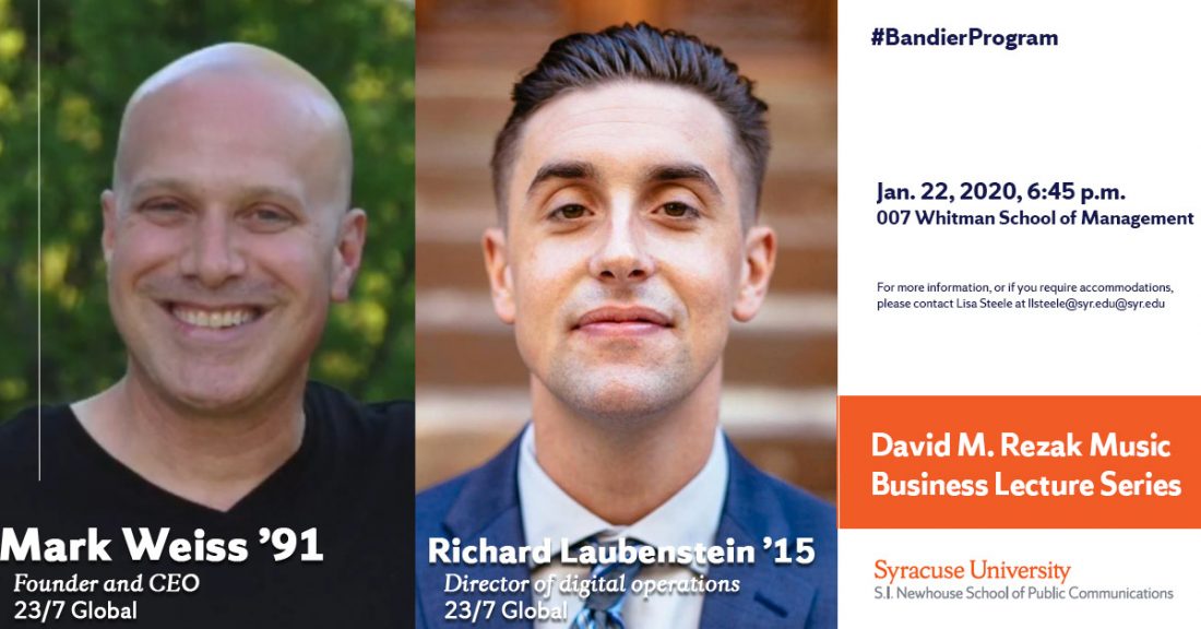 Mark Weiss '91 and Richard Laubenstein '15