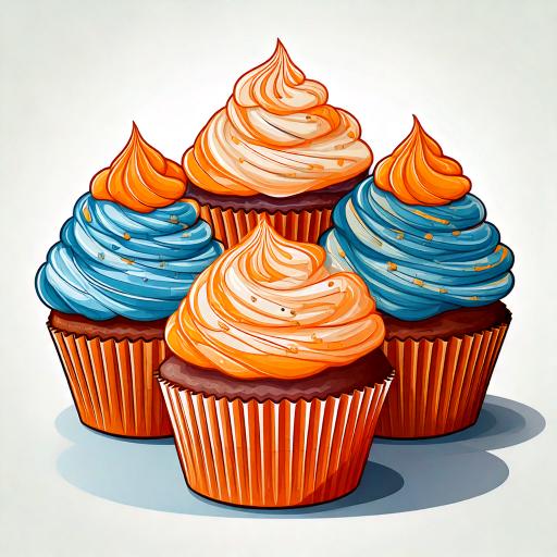 AI-generated image of cupcakes