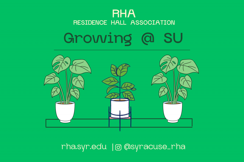 Growing at Syracuse University is hosted by the Residence Hall Association and will take place March 31st from 12 PM until 2 PM.