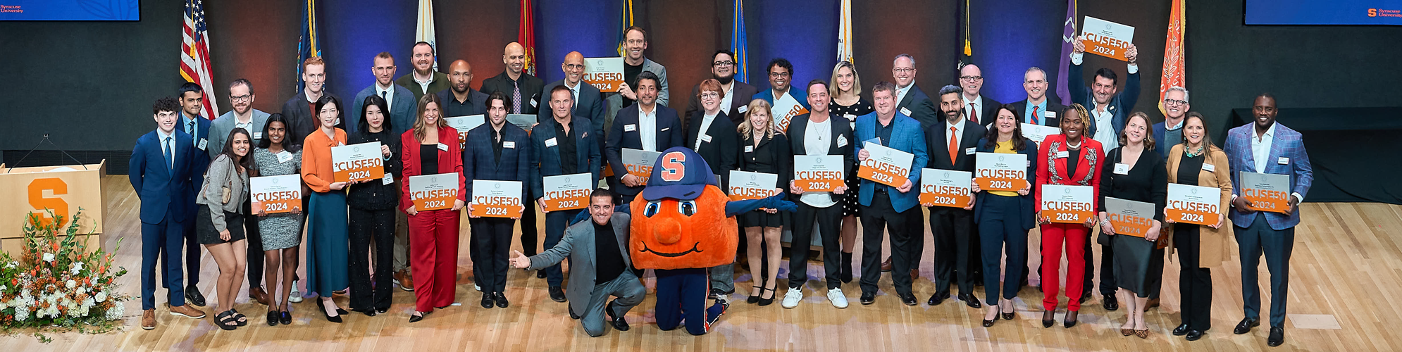 2024 'Cuse 50 awardees group photo