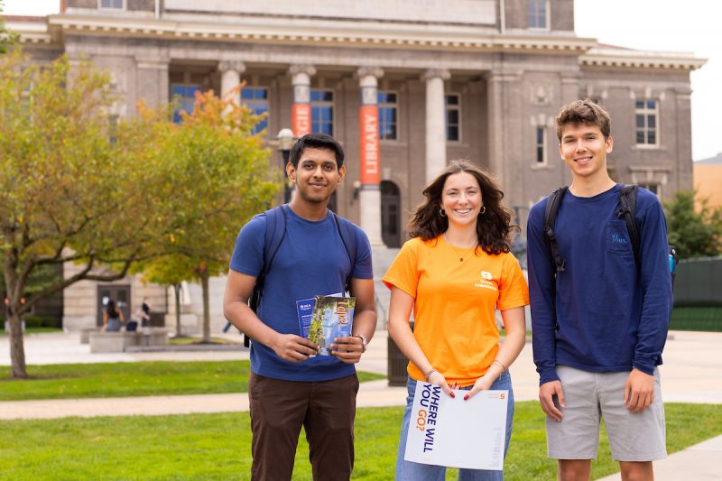 Students on the quad