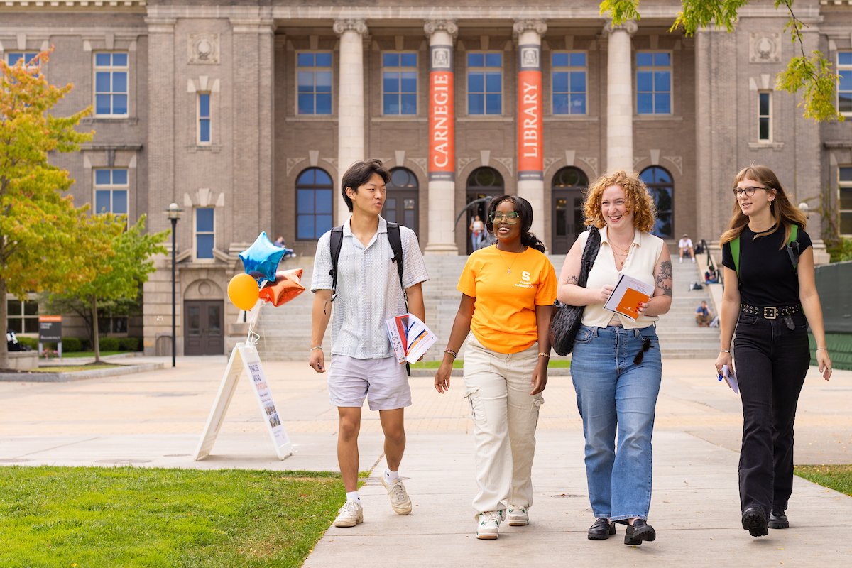 students on quad