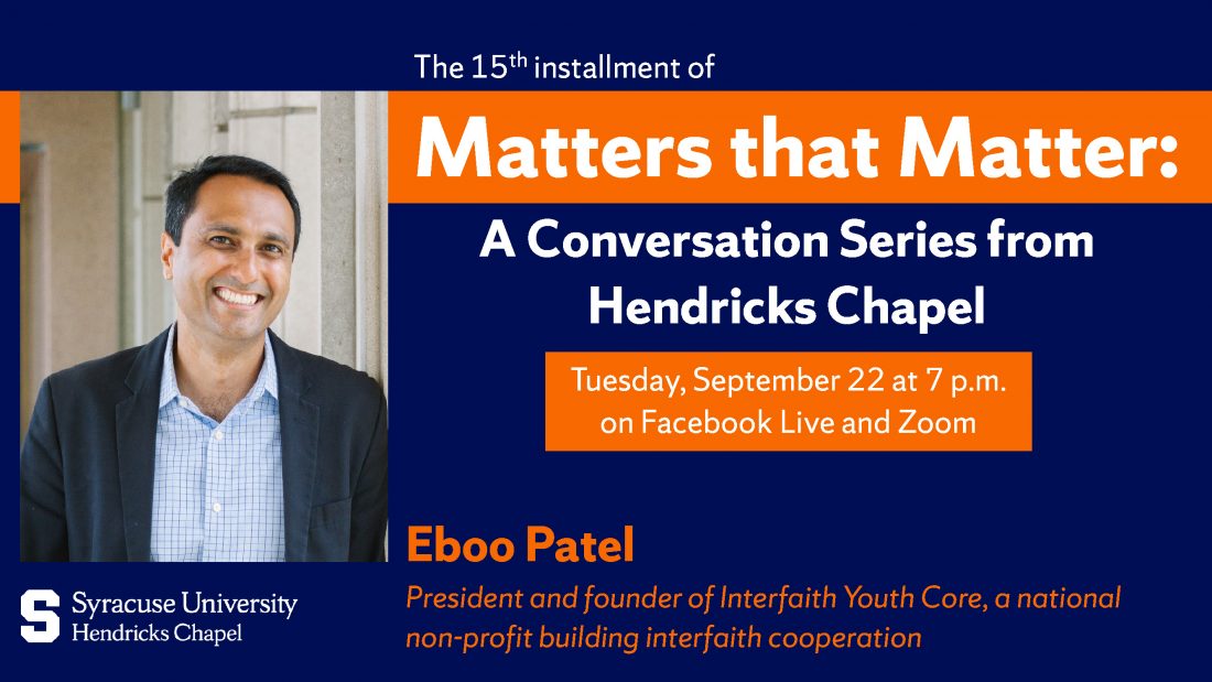 Matters that Matter: A Conversation Series from Hendricks Chapel