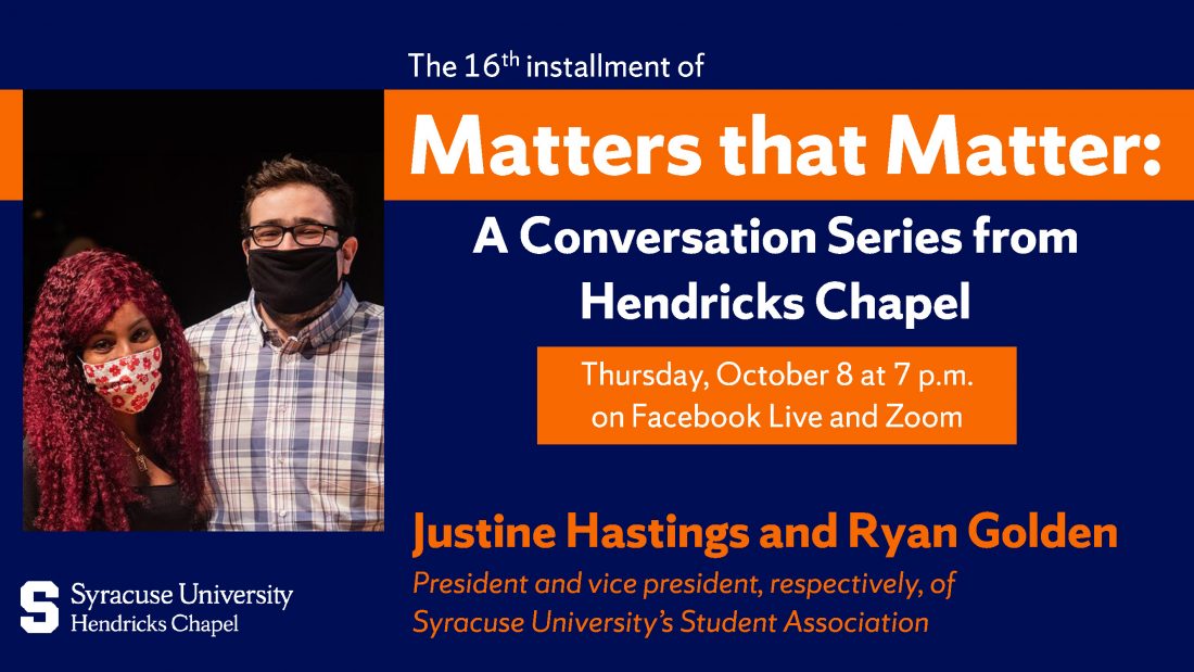 Matters that Matter: A Conversation Series from Hendricks Chapel