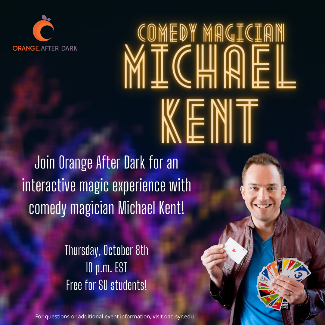 Comedy Magician Michael Kent Event Poster