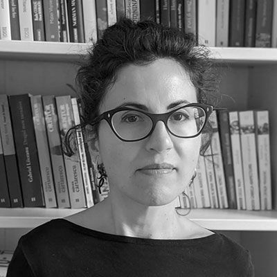 A black-and-white profile picture of Professor Mihaela Mihai