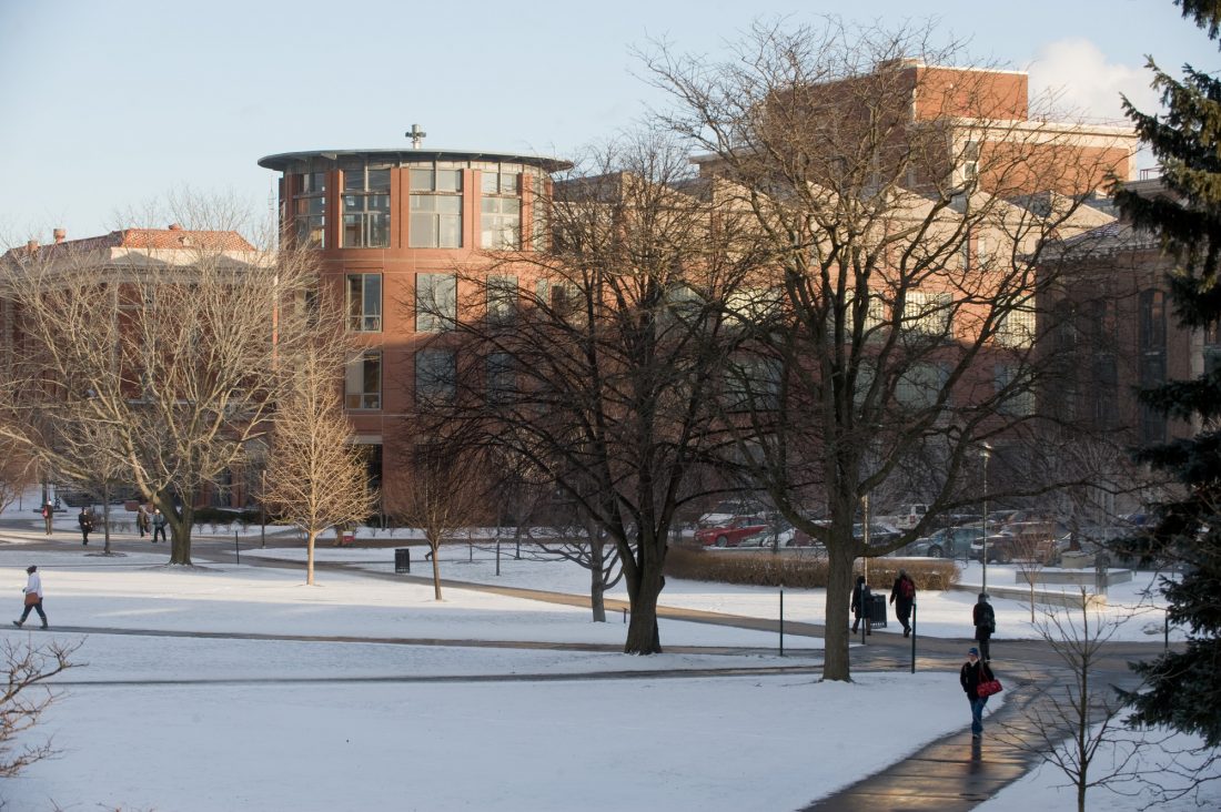 Shaffer in the snow