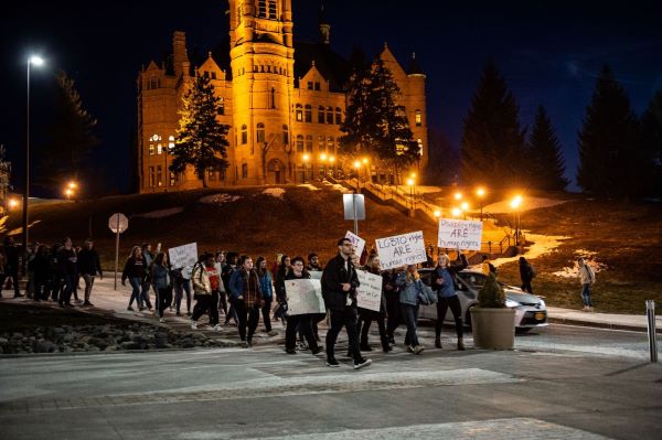 Take Back The Night rally.