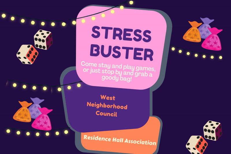 Flyer for Goodie Bag Stressbuster event