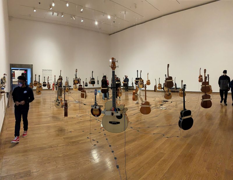 image of guitar installation at the Everson Mueeum of Art