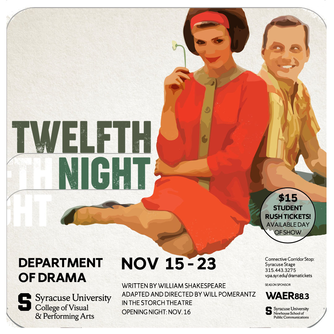 Flier for "Twelfth Night."