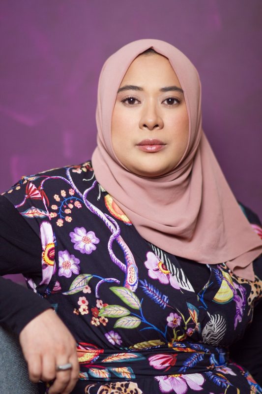 Headshot of playwright Zizi Majid
