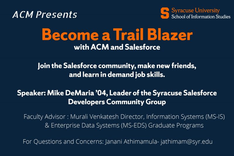 ACM Salesforce Trail Blazer event