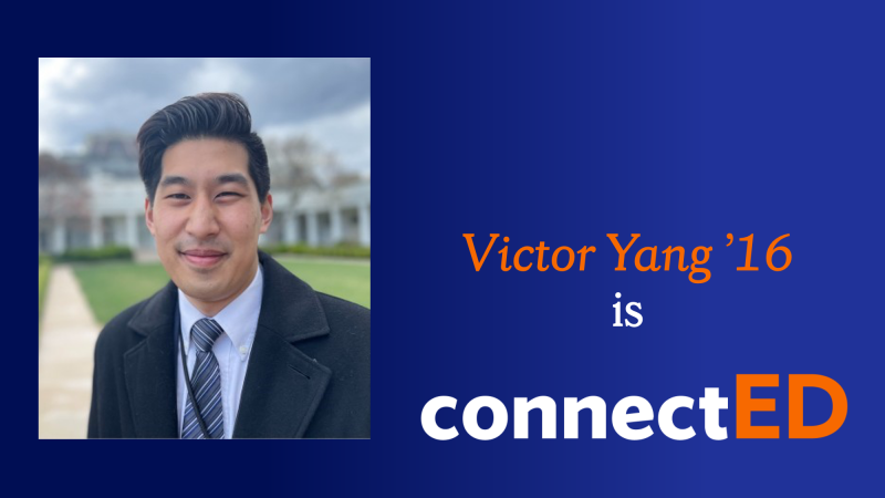 Victor Yang, ’16 is connectED