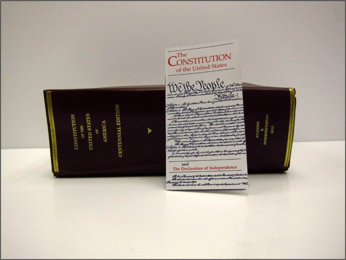 mini booklet of Constitution