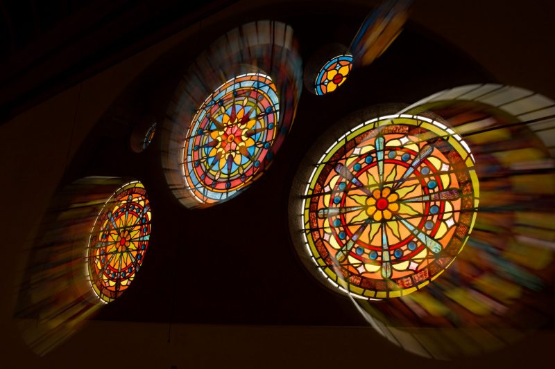 Crouse stained glass windows.