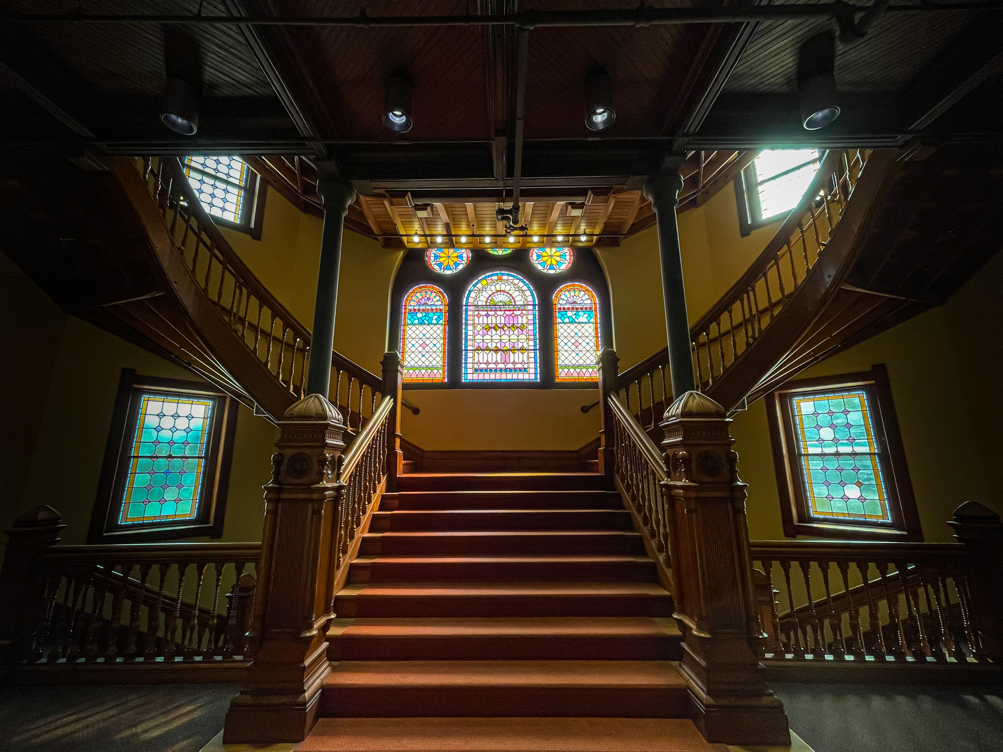 Crouse college staircase.