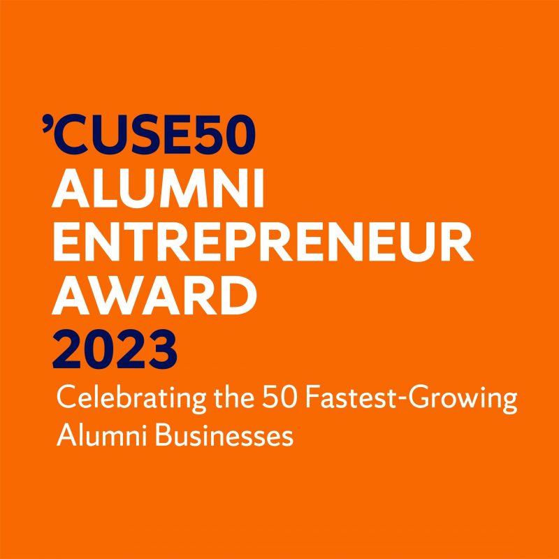 Cuse50 alumni entrepreneur award