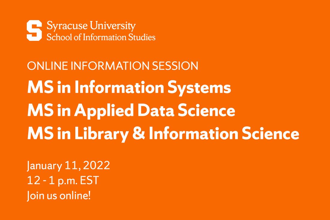 January 11 iSchool Information sEssion