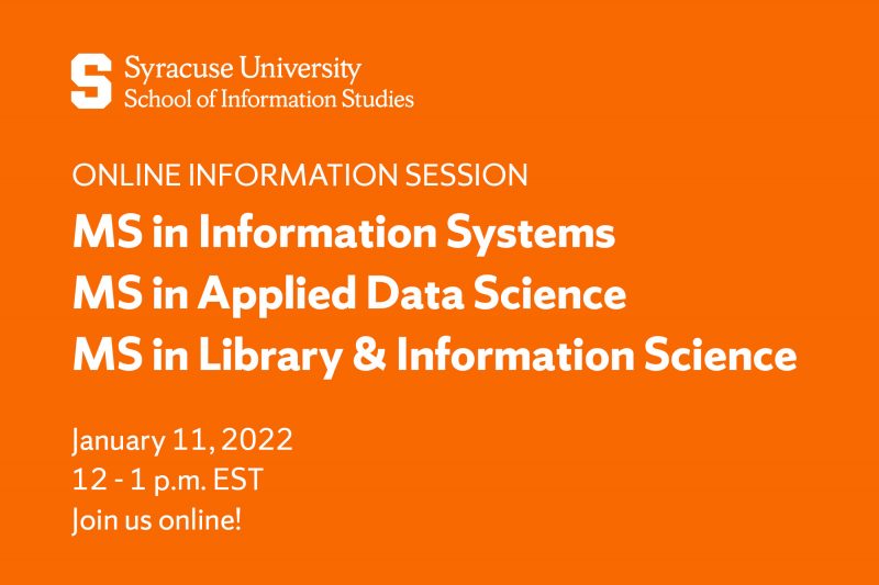 January 11 iSchool Information sEssion
