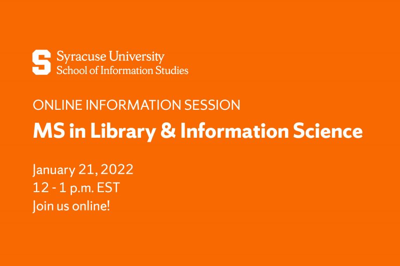 January 21 iSchool Information Session