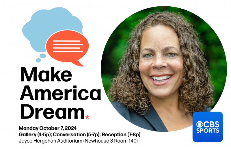 Logo Make America Dream with speech and thought bubbles.