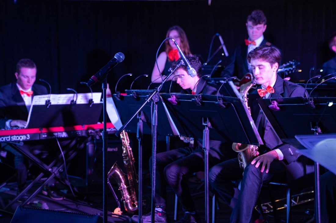 Jazz students perform.