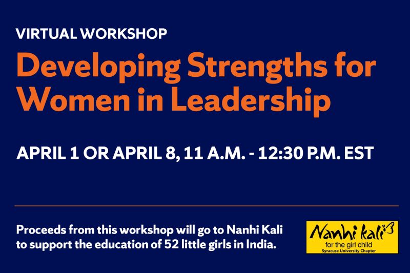 Developing Strengths for Women in Leadership Virtual Workshop