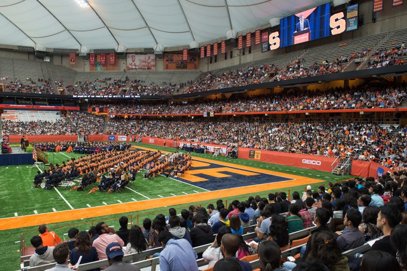 New students, parents, and families attend Convocation in the Dome