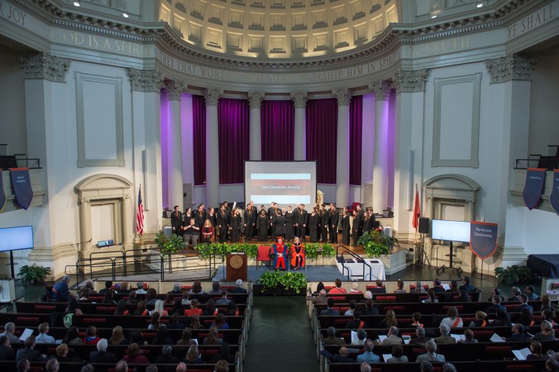 Hendricks Chapel during the One University Awards