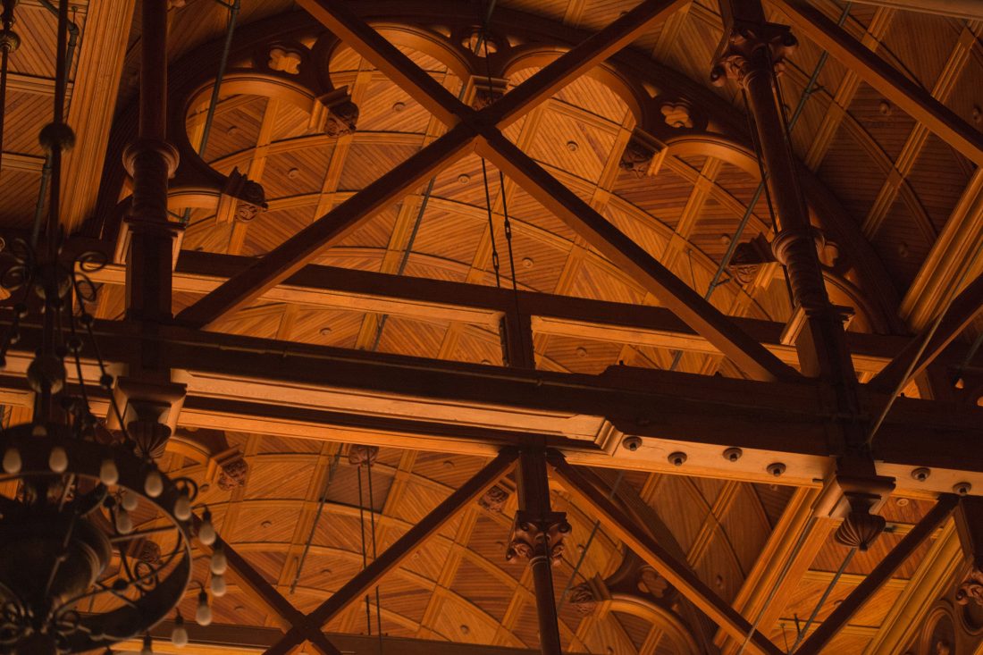 Setnor auditorium ceiling.