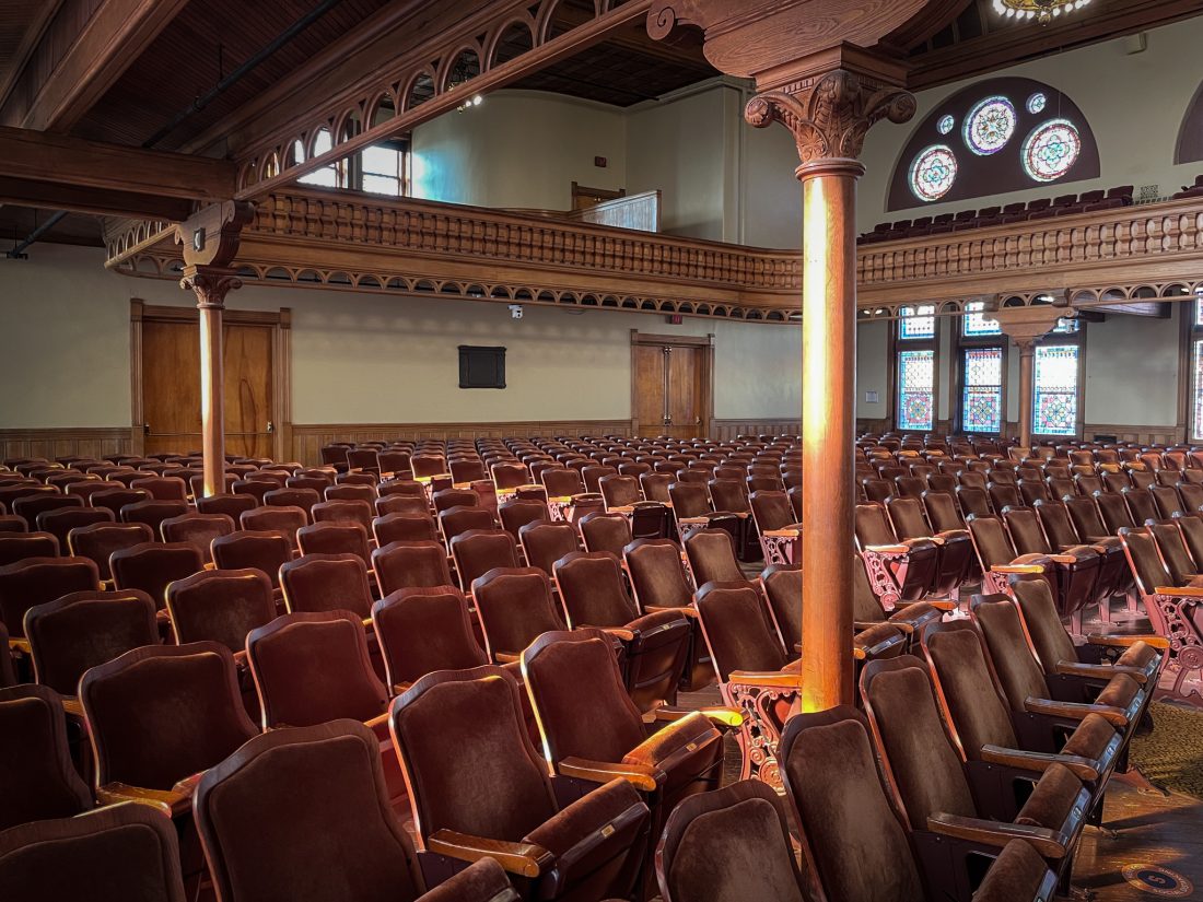 Setnor Auditorium in Crouse College.