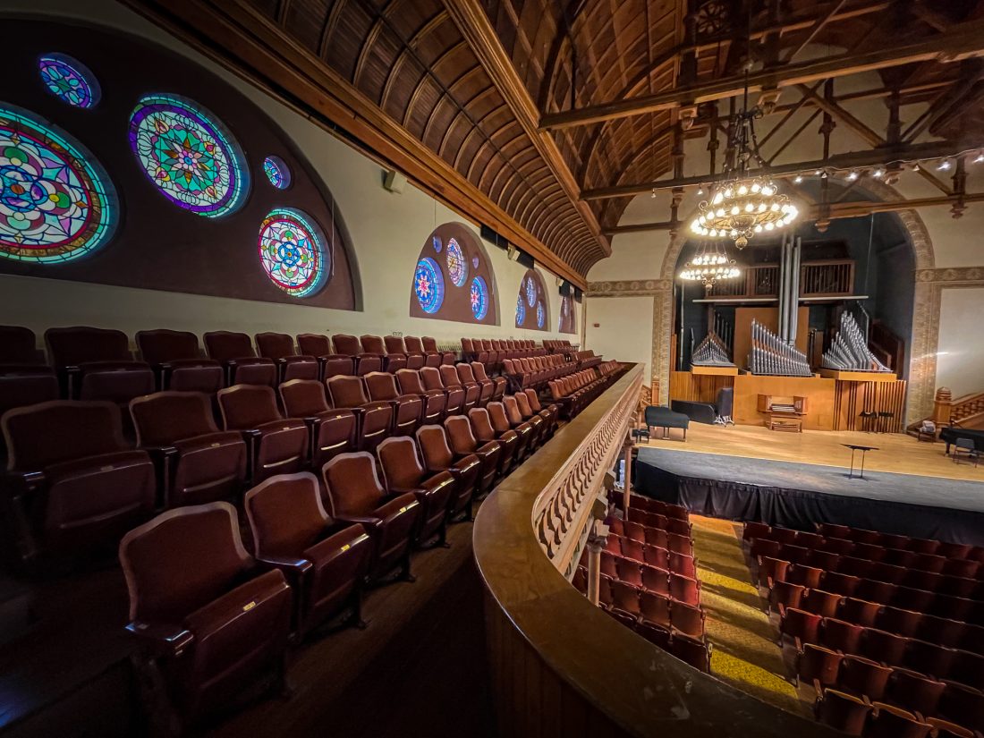 Setnor Auditorium in Crouse College.