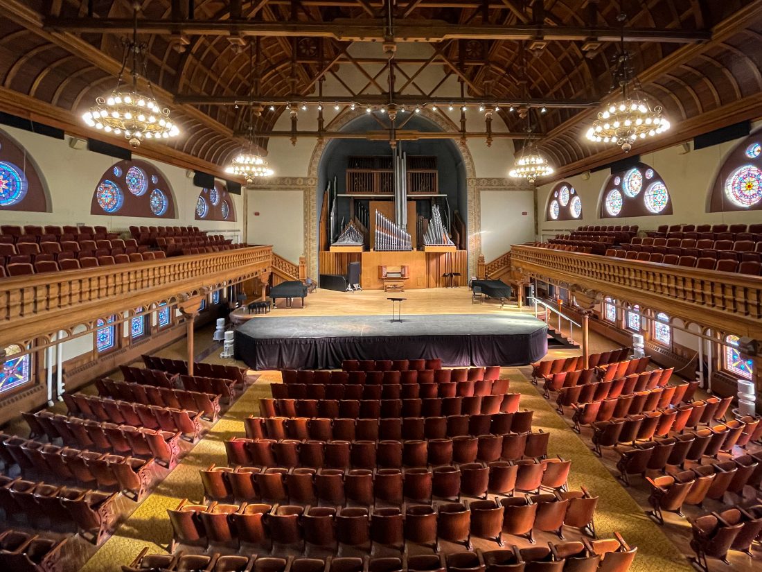 Setnor Auditorium in Crouse College.