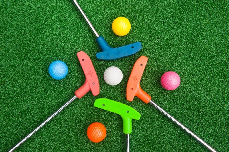 Mini Golf Putters and Golf Balls