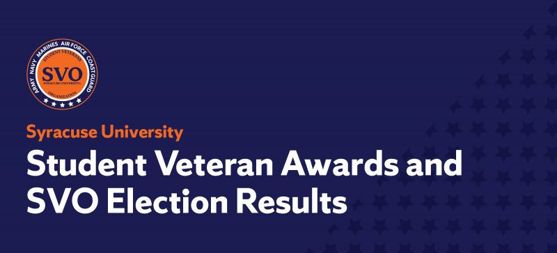 Student Veteran Awards and SVO Elections Results